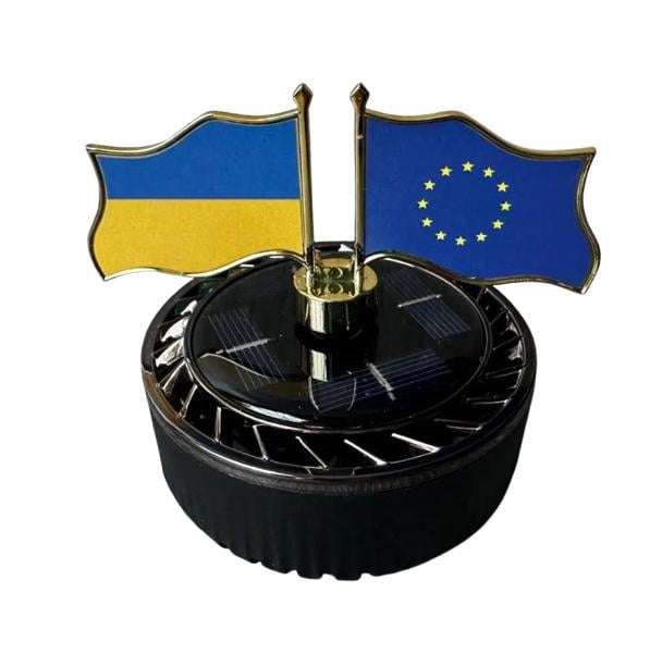 Ароматизатор-дифузор для автомобіля Прапори на сонячній батареї