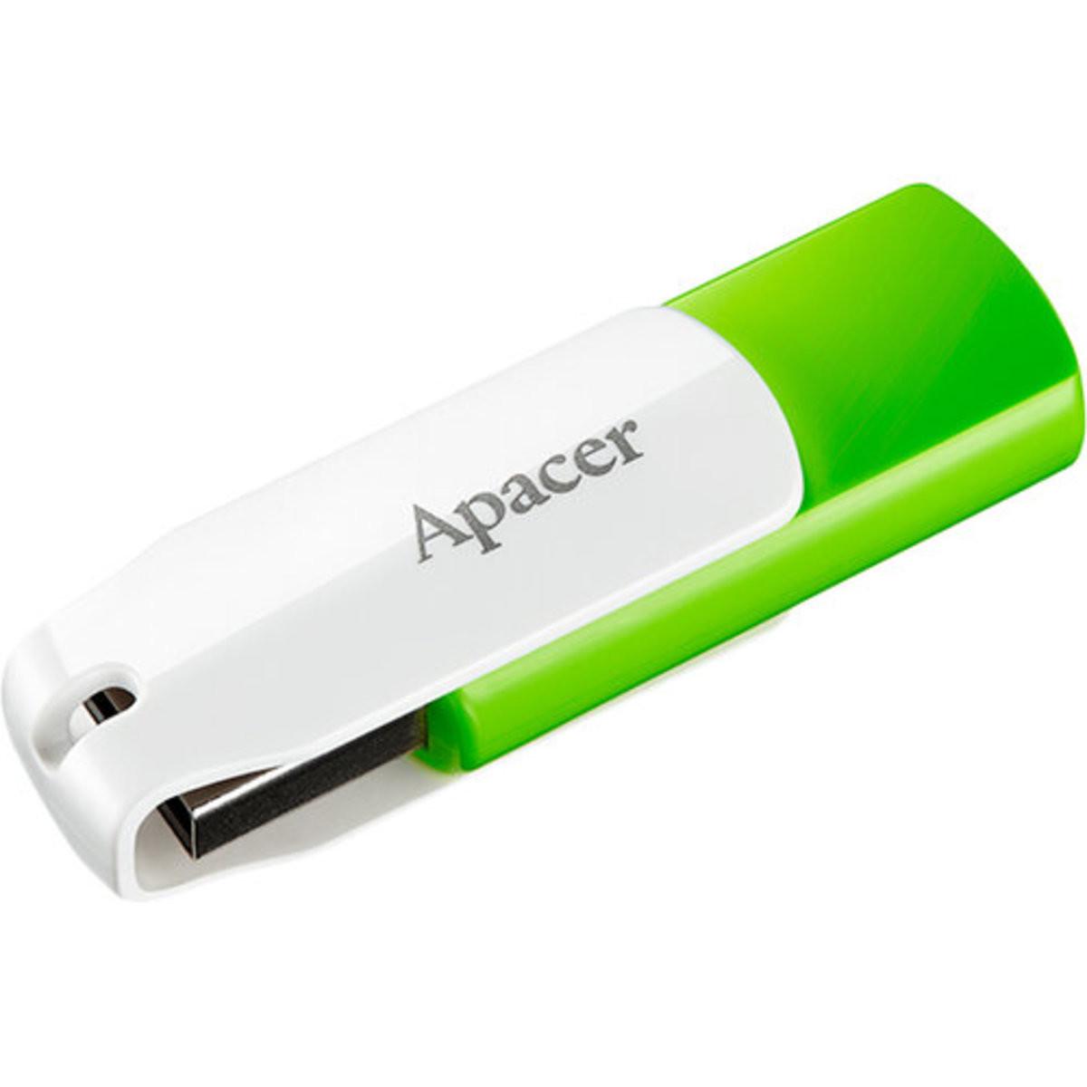 Flash Apacer USB 2.0 AH335 64Gb green (29caa1-15269)