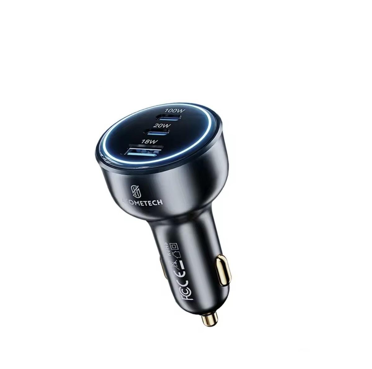 Автомобильное зарядное устройство для ASOMETECH 2xType-c/1xUSB 138W