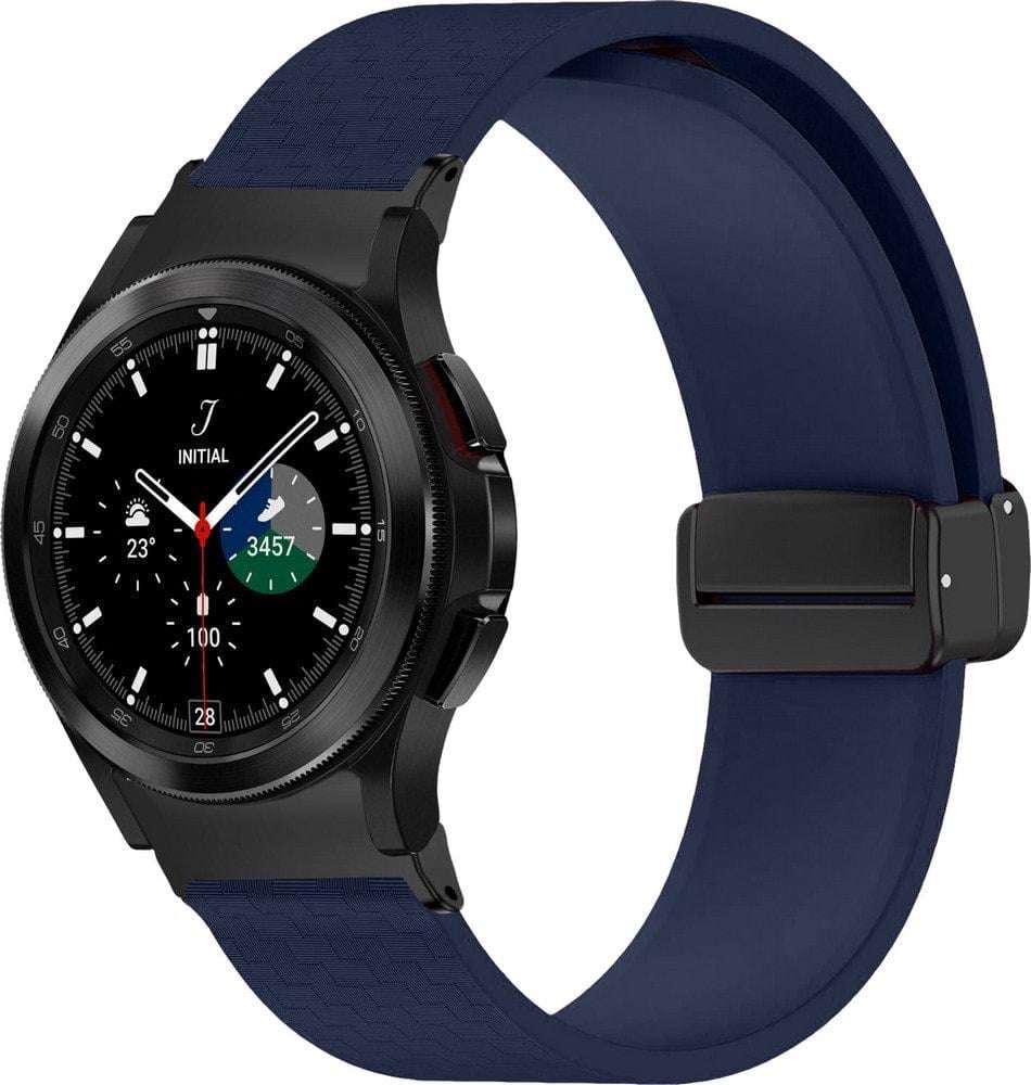 Ремешок Oncord для Galaxy Watch 4 Classic 46 мм Dark Blue (35158-5D) Ремешок Oncord для Galaxy Watch 4 Classic 46 мм Dark Blue (35158-5D)
