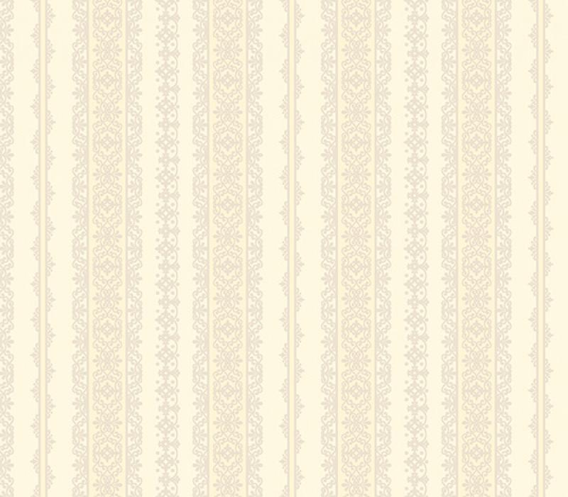 Обои виниловые на бумажной основе AdaWall Gordion 2619-2 Striped Classical Ornaments 15,6х1,06 м Желтый