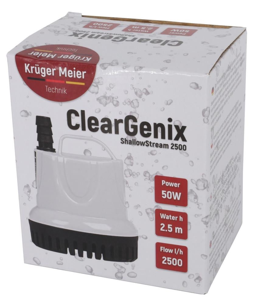 Помпа подъемная с низким погружением Kruger Meier ClearGenix 2500 л/ч (CLEARGENIX2500)