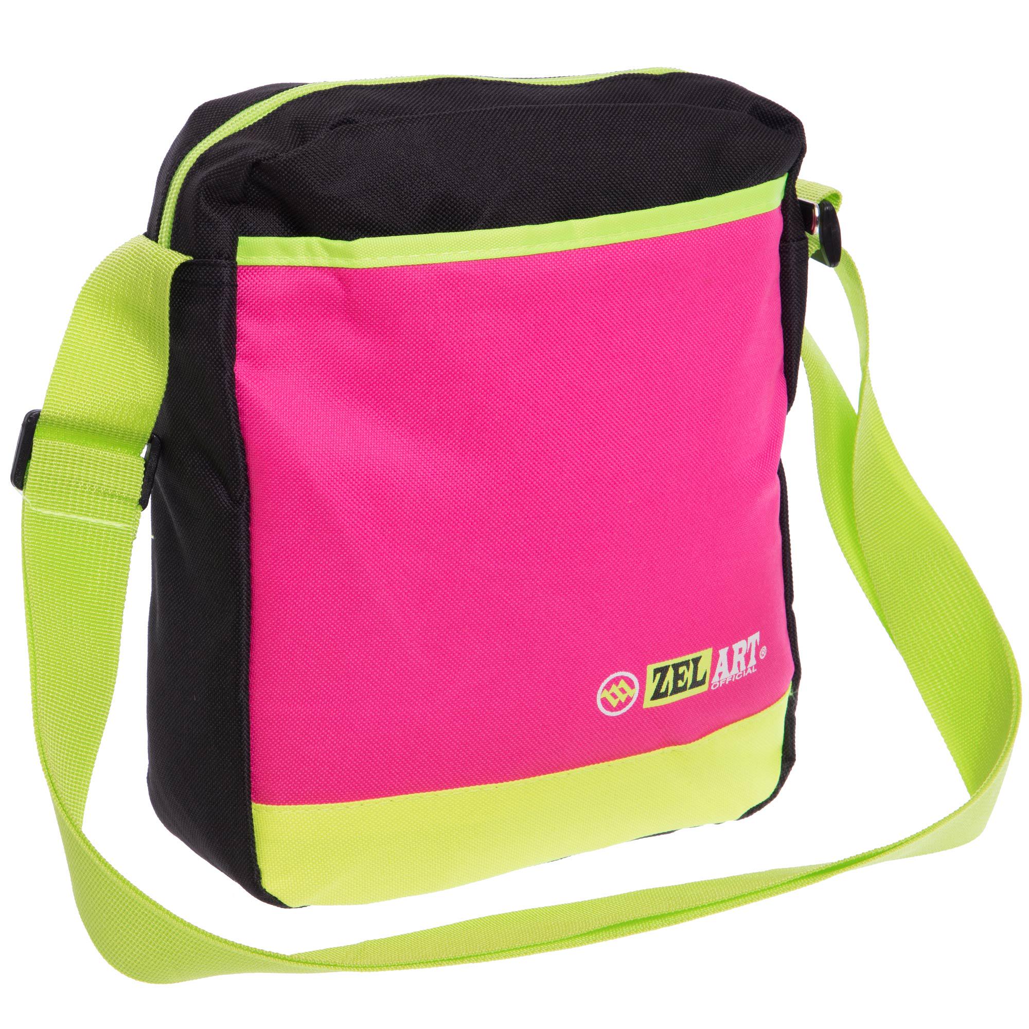 Спортивная сумка Zelart GA-6016 полиэстер 29х23х8 см Розовый (GA-6016_Розовый)