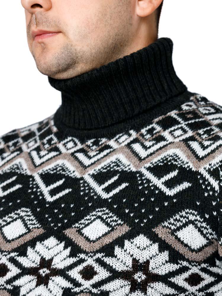 Светр чоловічий ЦБ-00233272 р. 46 Темно-зелений (SKT000941138) - фото 4 Светр чоловічий ЦБ-00233272 р. 46 Темно-зелений (SKT000941138) - фото 4