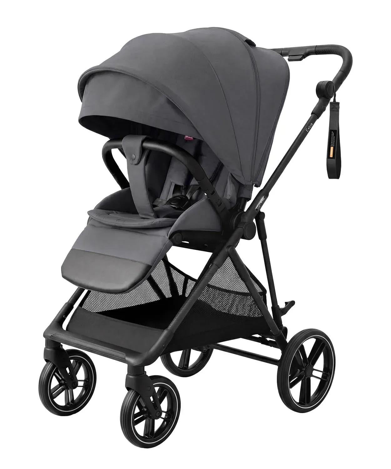 Коляска прогулочная Carrello Extra CRL-6532 с реверсивным сиденьем и карбоновой рамой Chrome Grey (CRL-6532 Chrome Grey)