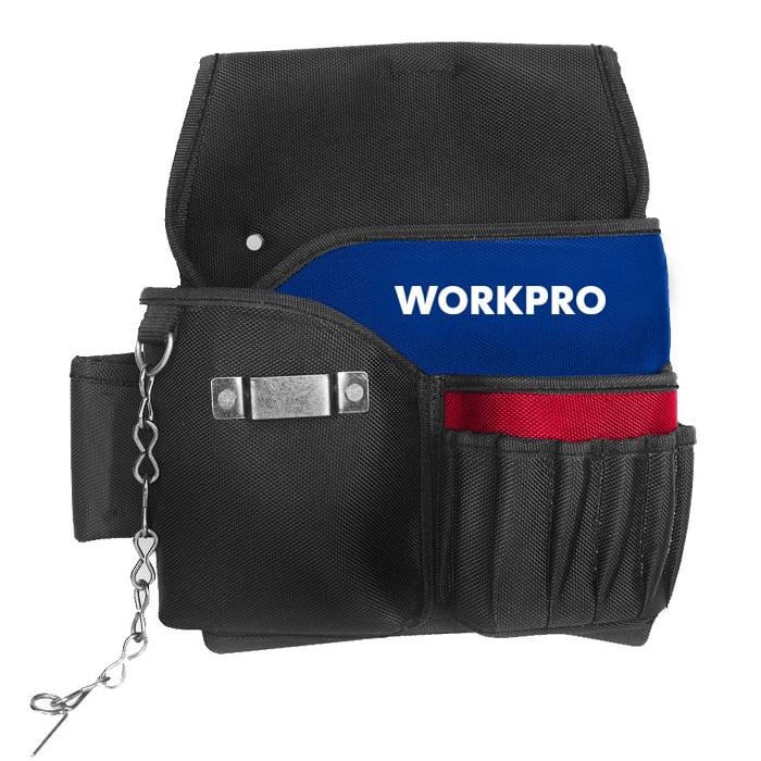 Поясна сумка для інструментів електрика Workpro WP281015 з органайзером (1707)