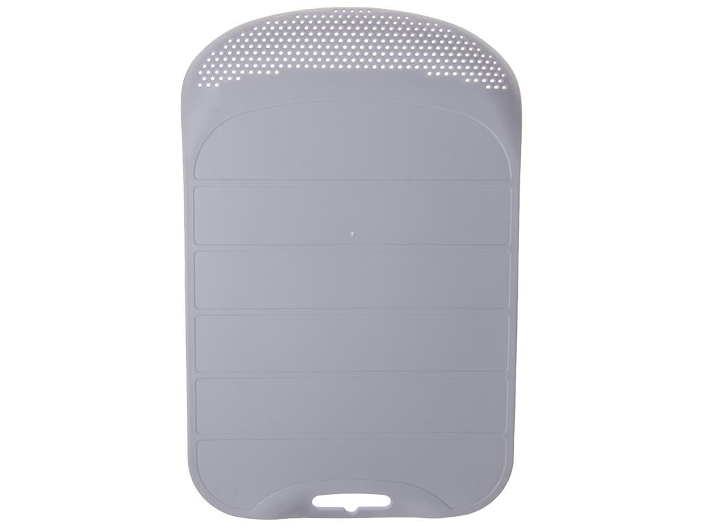 Доска разделочная пластиковая со сливом 38,2х24,2 см Серый (MMS-R28934)