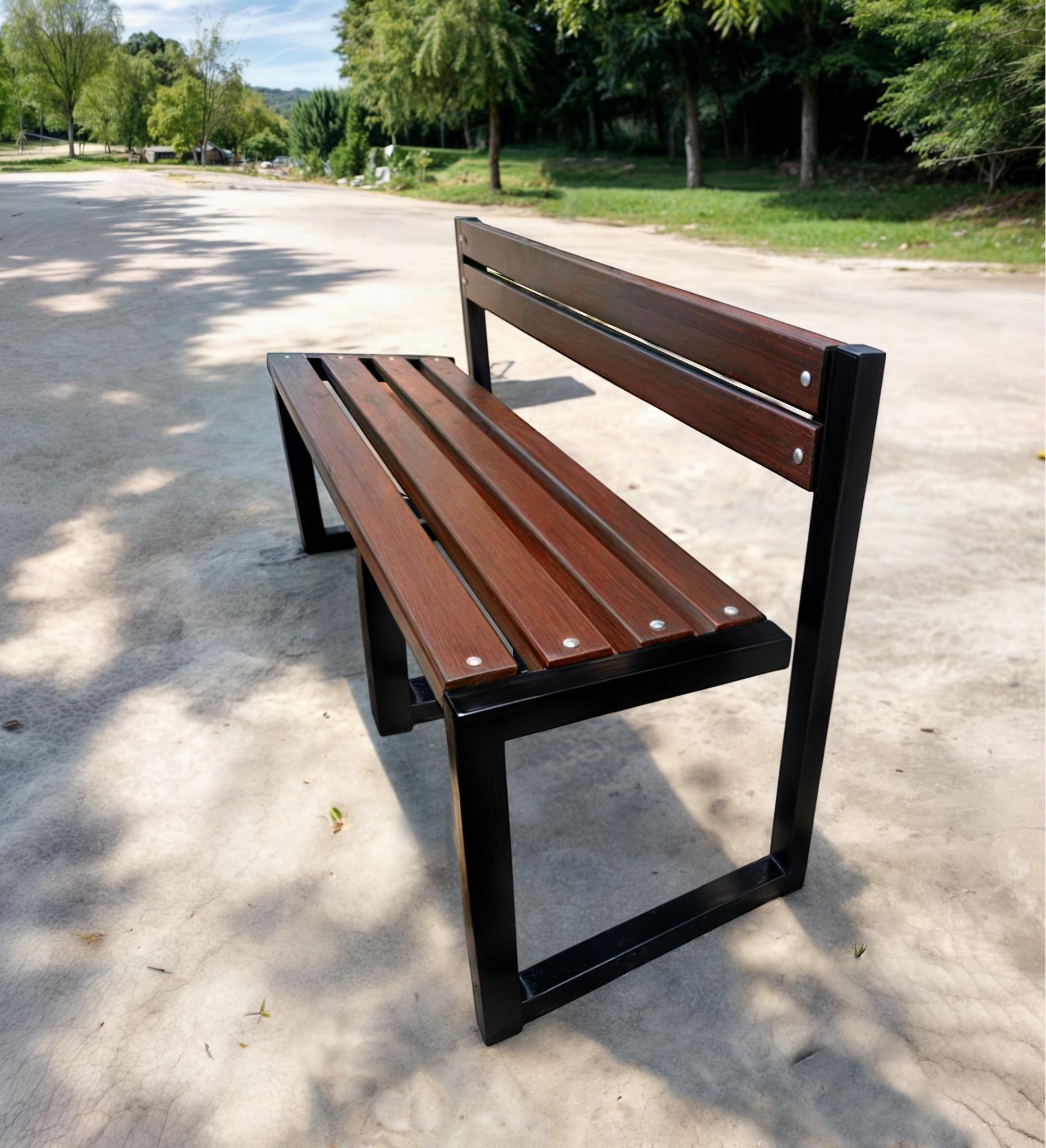 Скамейка садовая ТОБІ ШО Лофт Бенч со спинкой без подлокотников 2 м Макасар (25589195) - фото 3 Скамейка садовая ТОБІ ШО Лофт Бенч со спинкой без подлокотников 2 м Макасар (25589195) - фото 3