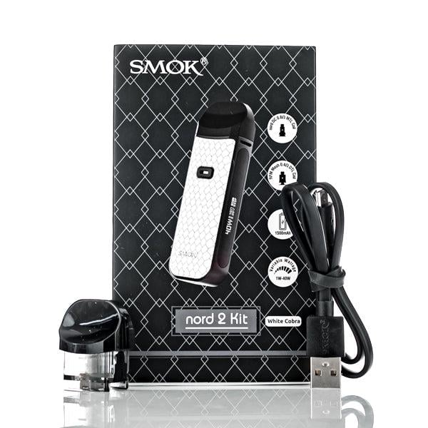 Под-система солевая электронная Smok Nord 2 Pod Kit 1500mAh 4,5 мл White Cobra (10374) - фото 10