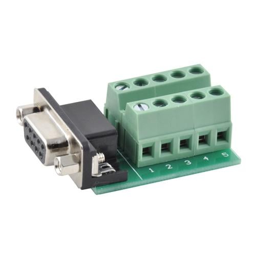 Перехідник RS232 DB9 COM-порт роз'єм мама клемна колодка 9 Pin (3096) Перехідник RS232 DB9 COM-порт роз'єм мама клемна колодка 9 Pin (3096)