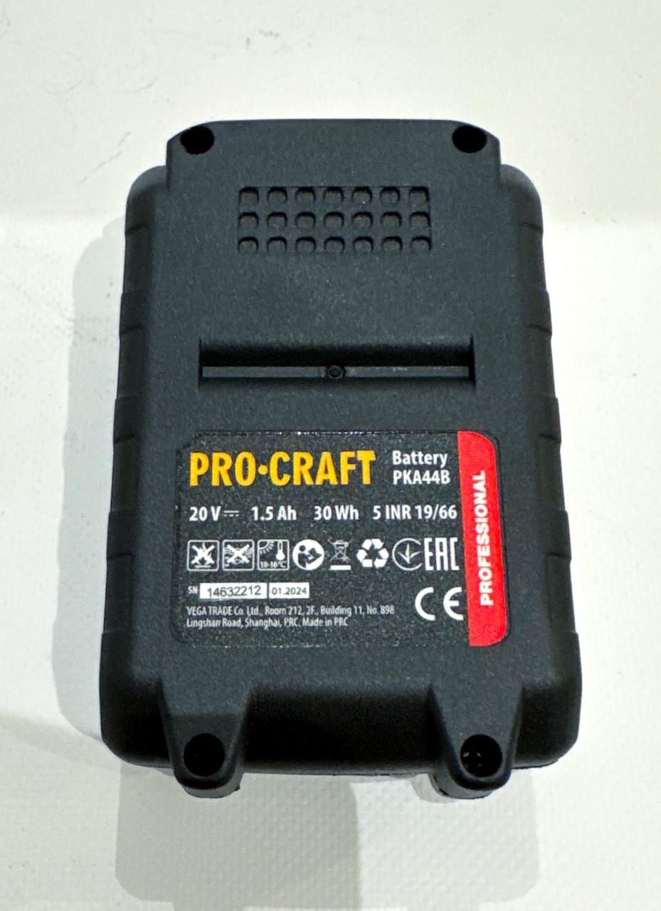 Акумулятор для міні акумуляторної пилки Procraft PKA-44LI 20V 1,5 Ah (2284582769) - фото 7 Акумулятор для міні акумуляторної пилки Procraft PKA-44LI 20V 1,5 Ah (2284582769) - фото 7