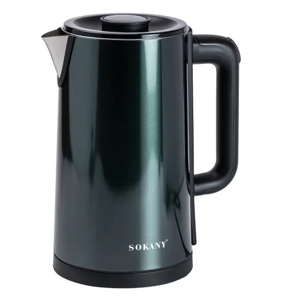 Электрочайник Sokany SK-09018 дисковый 3 л Малахит - фото 2