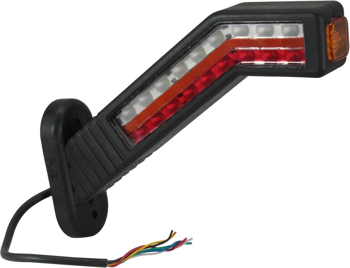 Фонарь габаритный рожок ISIKSAN LED косой длинный правый 12-24V (ISS20405LRH)