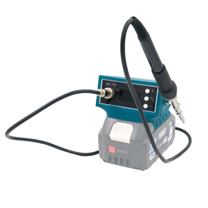 Паяльник аккумуляторный гибридный PROFI-TEC 20/220В RD-T12 без аккумуляторов и зарядного (005943) - фото 2