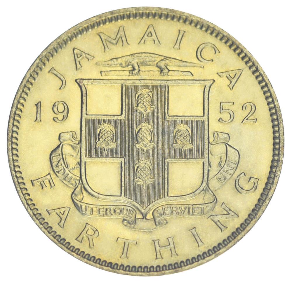 Коллекционная монета Ямайка 1 фартинг 1952 AU-UNC (М19353)