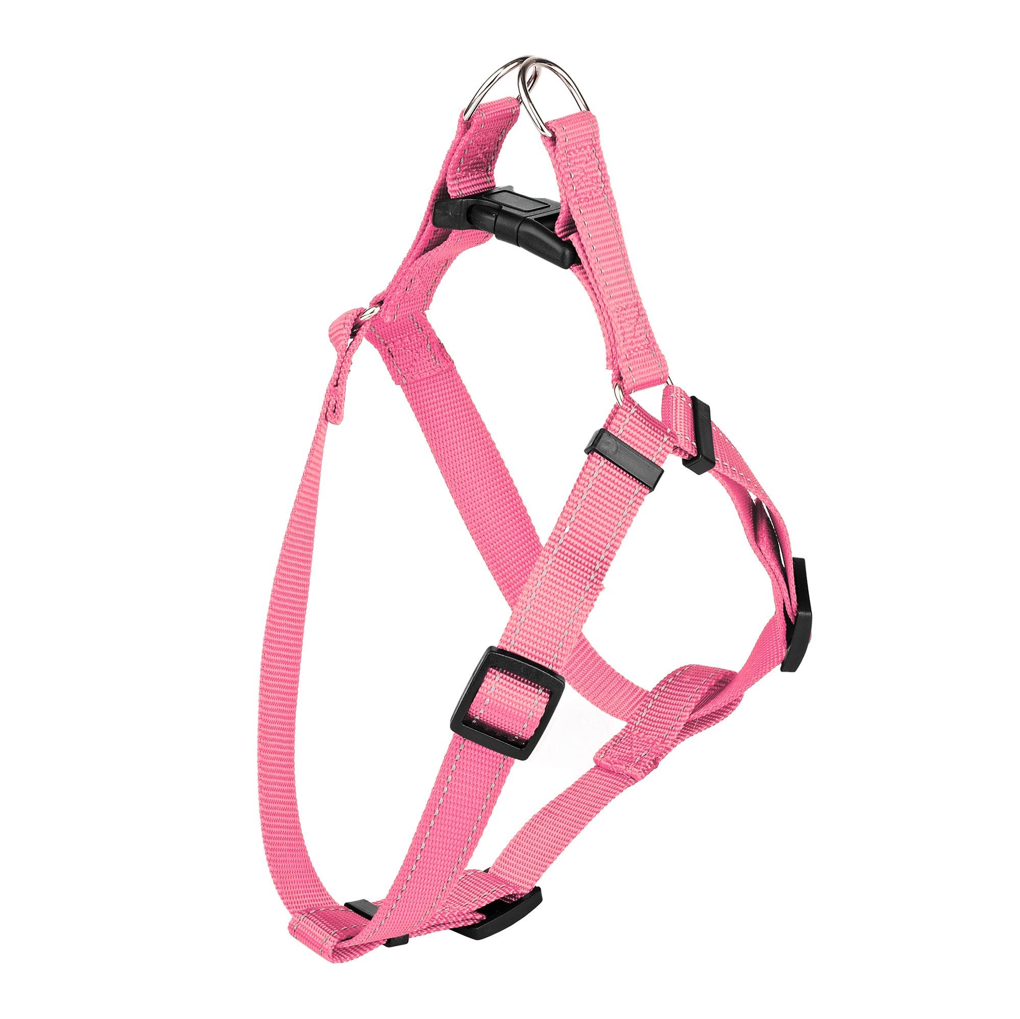 Шлея KareLine из нейлона с пластиковой пряжкой 10 мм А:240-300 мм В:260-400 мм Розовый (0861/4) - фото 1