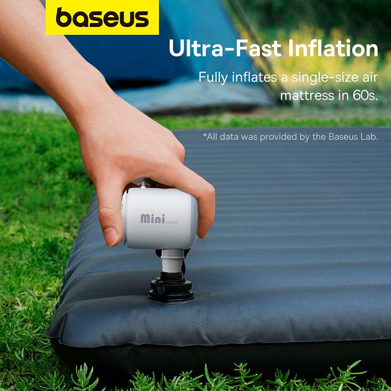 Насос електричний портативний BASEUS Pocketgo Portable Air Pump Stellar C11157700221-00 White (18646668) - фото 11