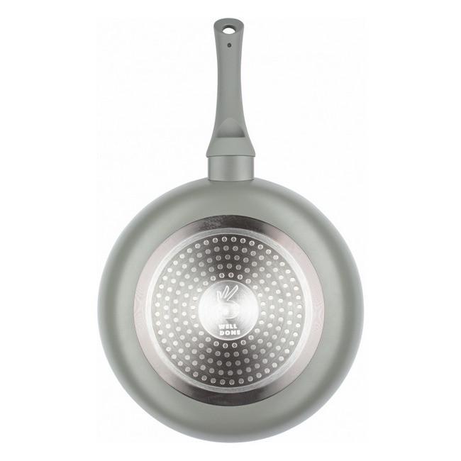 Сковорідка Well Done WD-1028B LightStone d 28 см Grey (iz14854) - фото 3