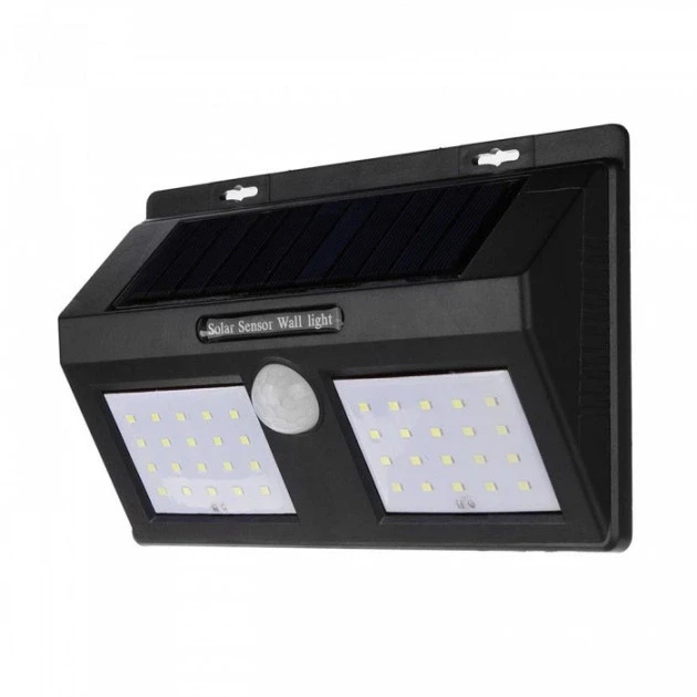 Фонарь на солнечной батарее навесной Solar motion sensor с датчиком движения водонепроницаемый 40 LED Черный (MX-00006762)