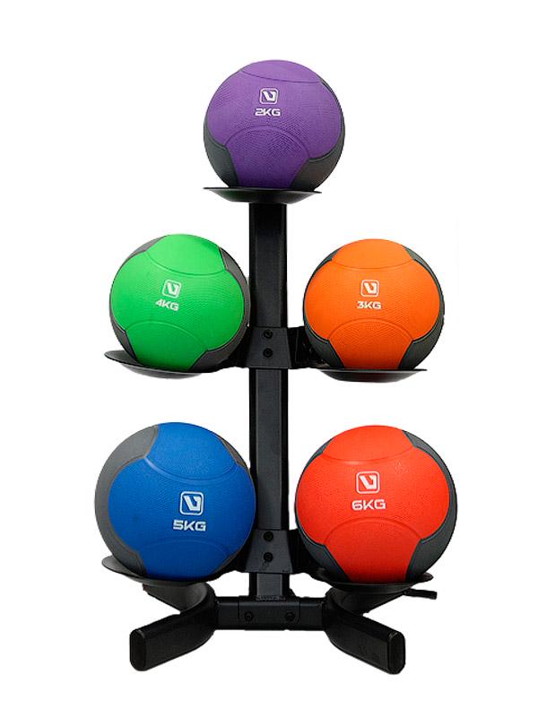 Підставка під медболи LiveUp KETTLE BELL RACK 42x39x73 см Чорний (LS1982)