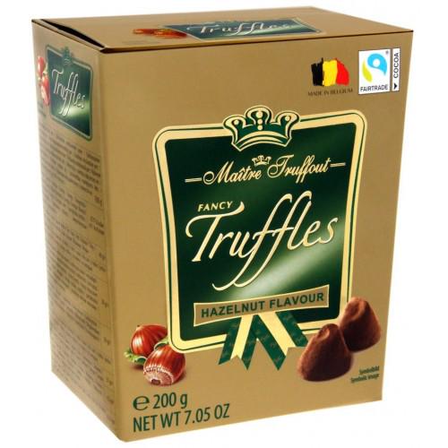 Конфеты трюфель с фундуком Maitre Truffout Fancy Gold truffles hazelnut 200 г