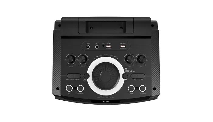 Акустическая система аккумуляторная XPRO HS-TD1020 300 Вт USB/SD/FM радио/Bluetooth/2 радиомикрофона/ДУ (MER-15697) - фото 5