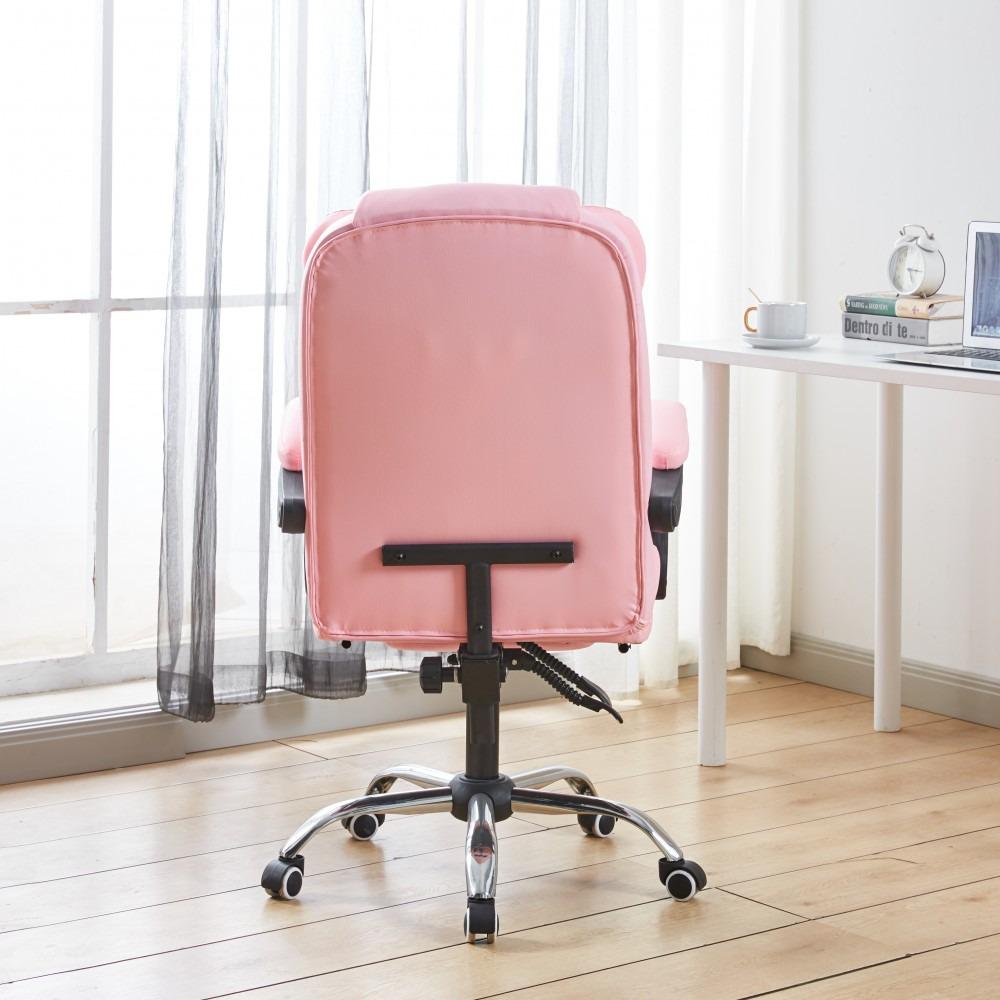 Кресло офисное на колесах Bonro BN-6071 с подставкой для ног Розовый - фото 3 Кресло офисное на колесах Bonro BN-6071 с подставкой для ног Розовый - фото 3