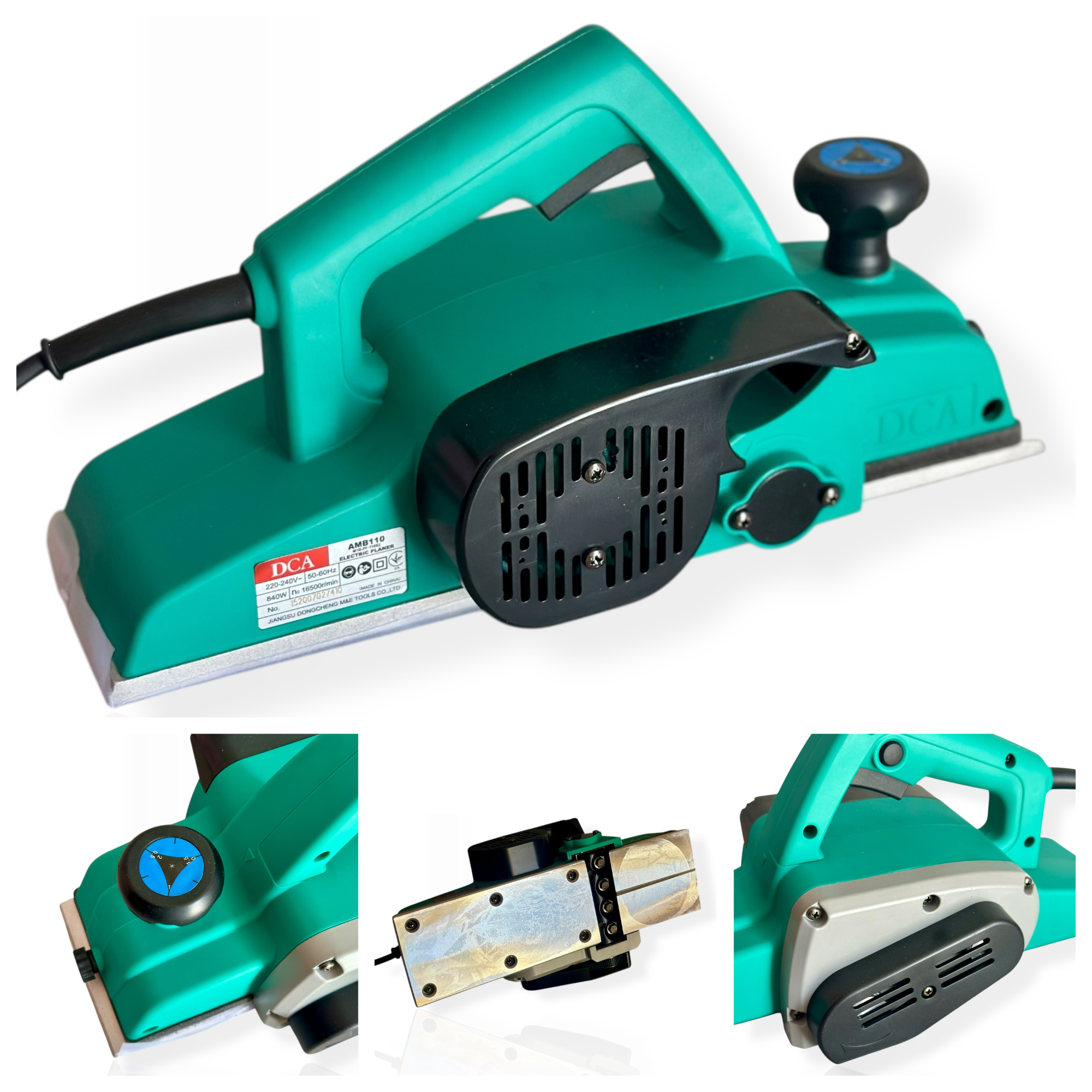 Рубанок електричний DCA по дереву 840 Вт 110 мм (AMB110) - фото 6 Рубанок електричний DCA по дереву 840 Вт 110 мм (AMB110) - фото 6