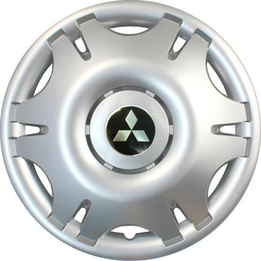 Автомобильные колпаки SKS 402 R16 с логотипом Mitsubishi 4 шт. Серебристый