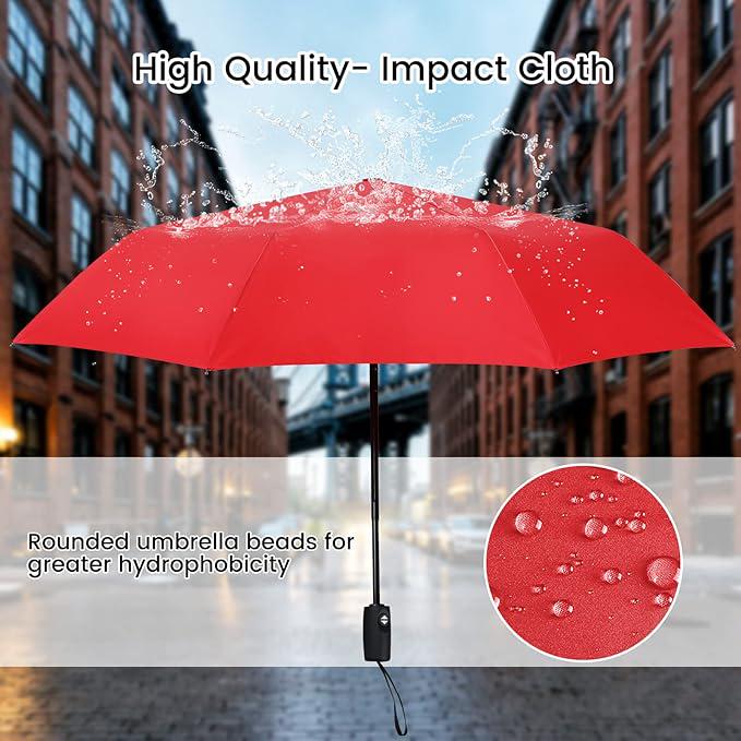 Зонт складной автомат Classic 8 спиц купол 113 см Red (30230) - фото 5 Зонт складной автомат Classic 8 спиц купол 113 см Red (30230) - фото 5