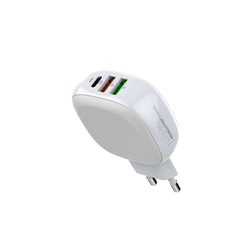 Зарядний пристрій Ldnio A3510Q Type-C на Lightning 2 USB-1 Type-C 3 A White (534176) Зарядний пристрій Ldnio A3510Q Type-C на Lightning 2 USB-1 Type-C 3 A White (534176)