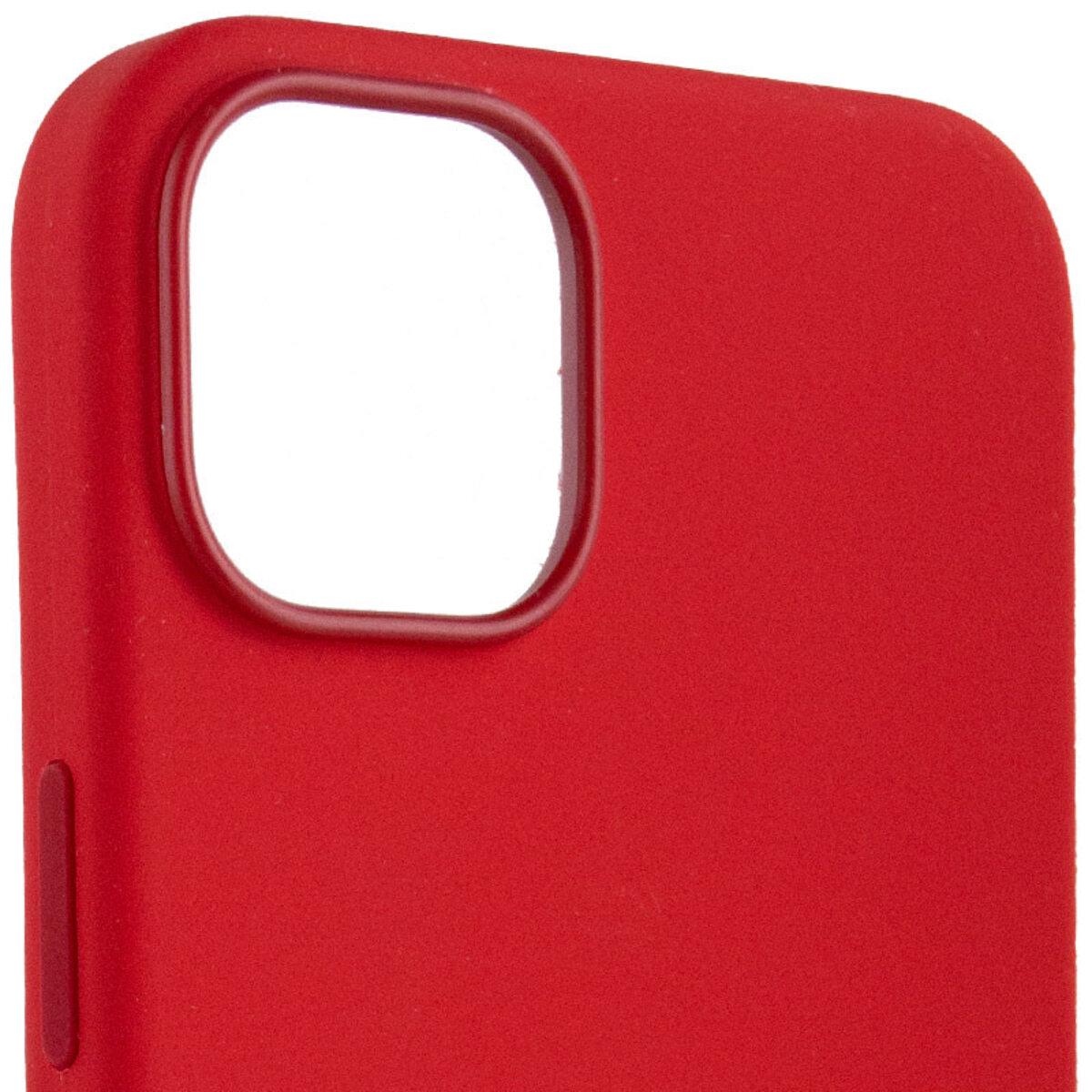 Протиударний чохол Silicone Full Case AAA MagSafe IC для Apple iPhone 14 Red - фото 3