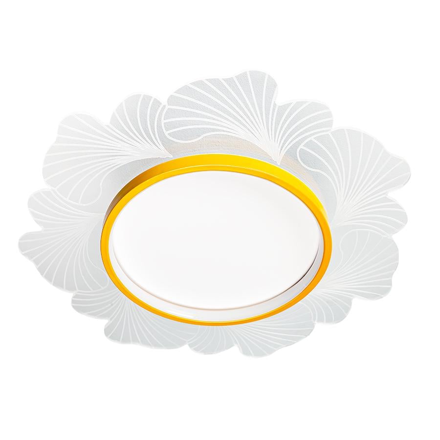 Люстра стельова LED без пульта Levistella 7871040 GD Білий/Золотий
