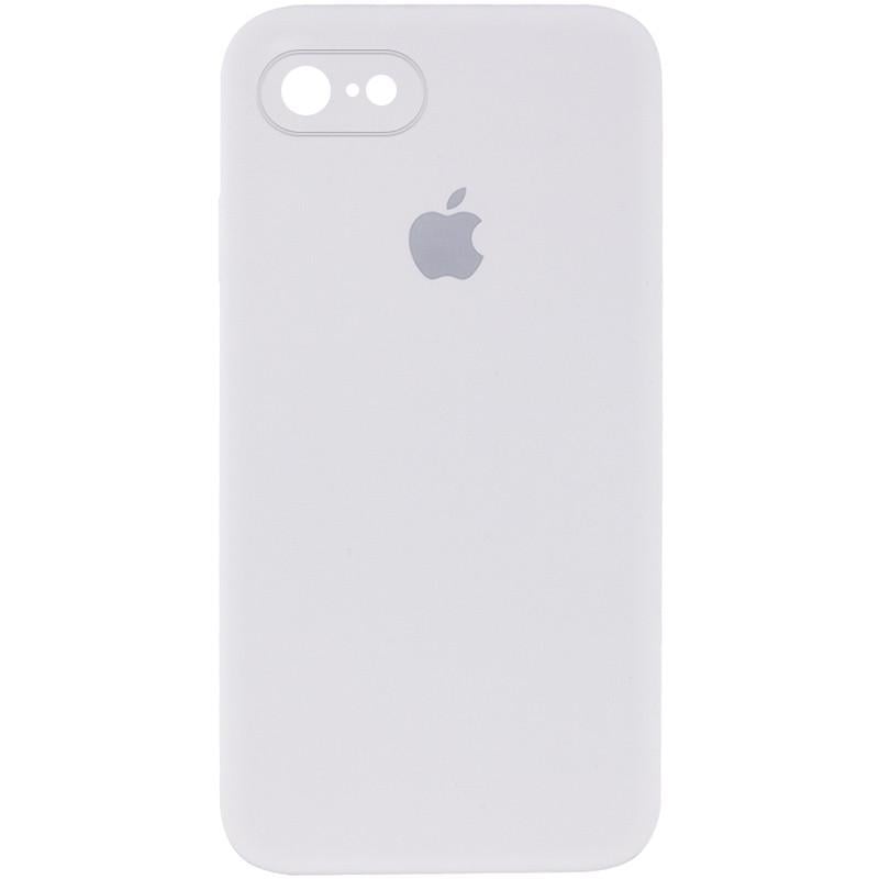Протиударний чохол Silicone Case Square Full Camera Protective AA для Apple iPhone 7/8/SE 2020 4.7" Білий/White