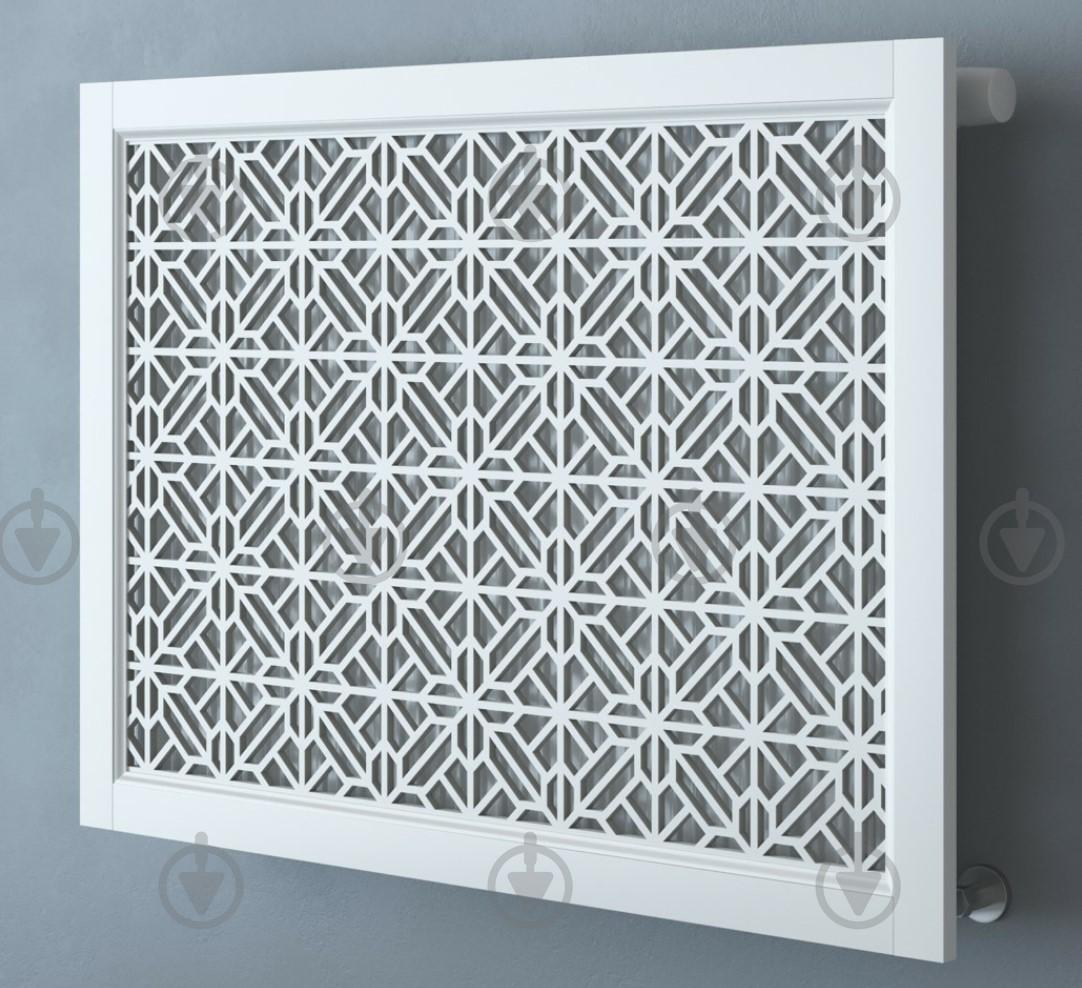 Экран-решетка декоративная на батарею отопления R73-F100 Белый (26393997)