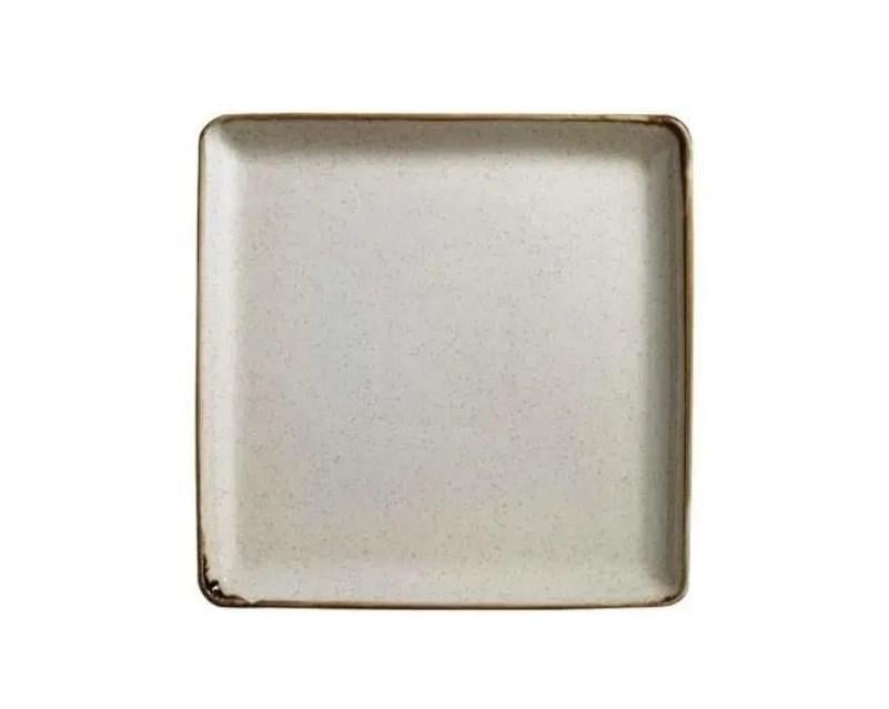 Тарелка квадратная Kutahya Porselen Tan фарфор 25х25 см Бежевый (TAN25DU730P02)