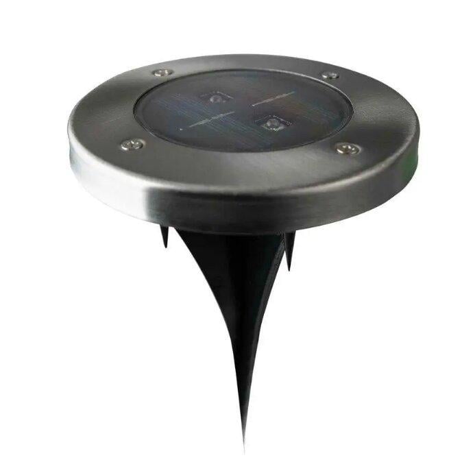 Садово-парковый светильник Sirius 2W грунтовой на солнечной батарее IP44 8 см Черный (22003)