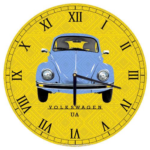 Часы настенные круглые Presentville Автомобиль Жук 36 см (CHR O 15M046)