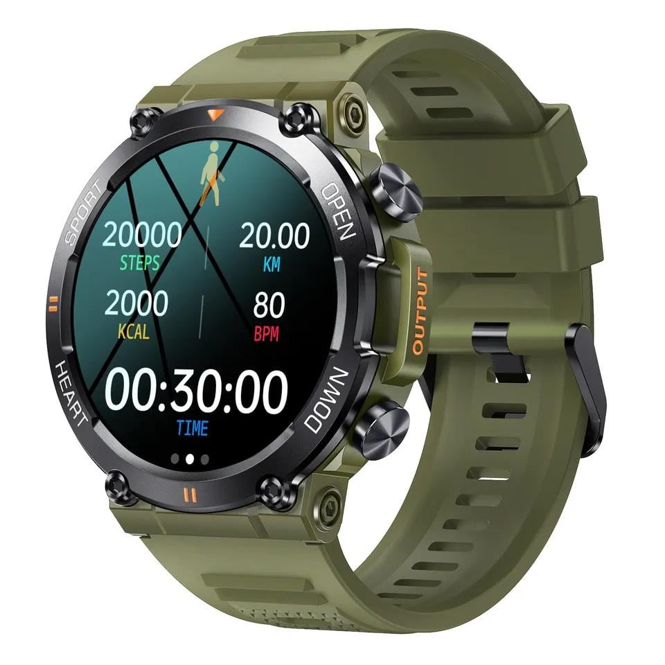 Смарт-годинник Lemfo K56 PRO Military Green (12249059)