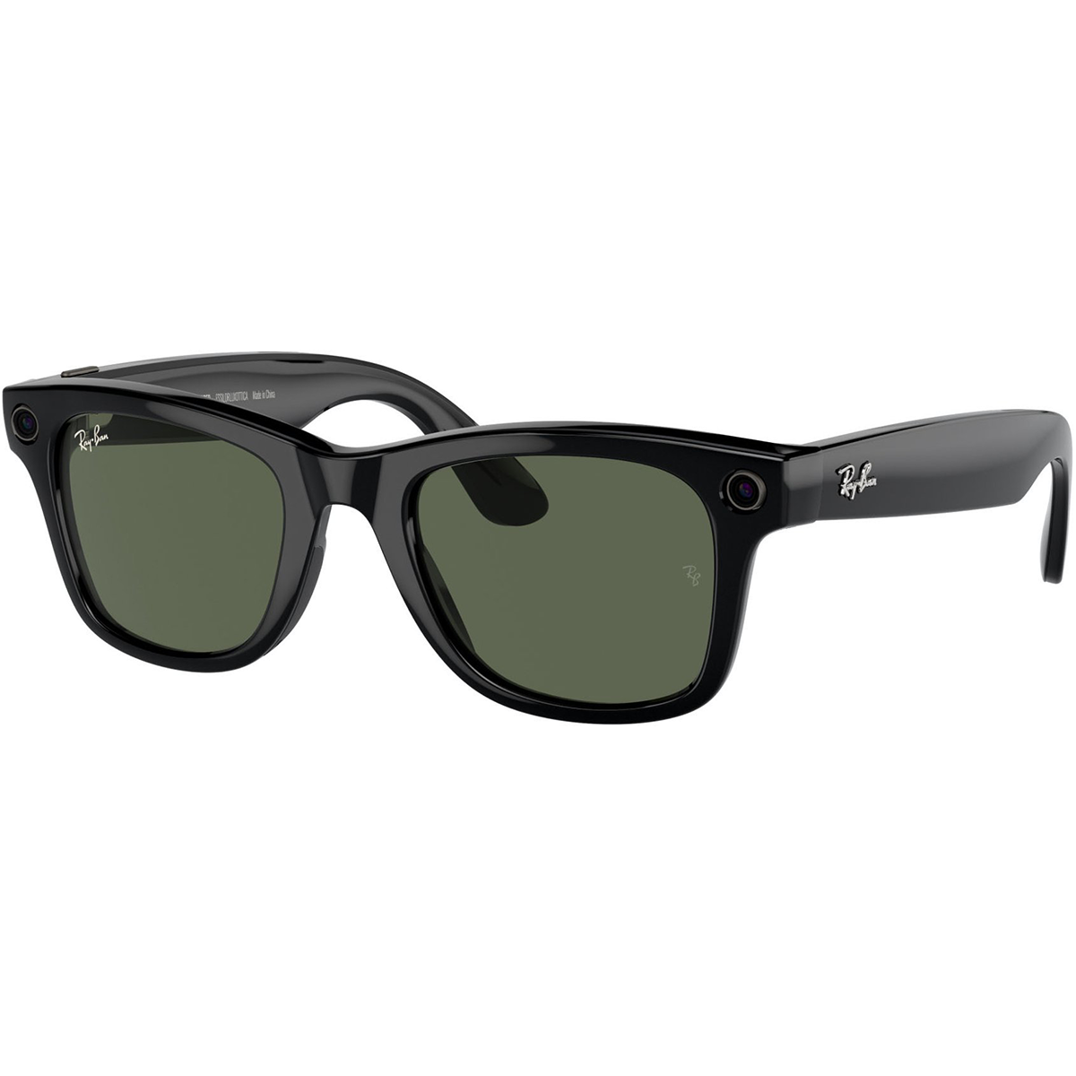 Смарт-очки Ray-Ban Meta Wayfarer Shiny Black Frame Green Lenses RW4006 601/71 50-22