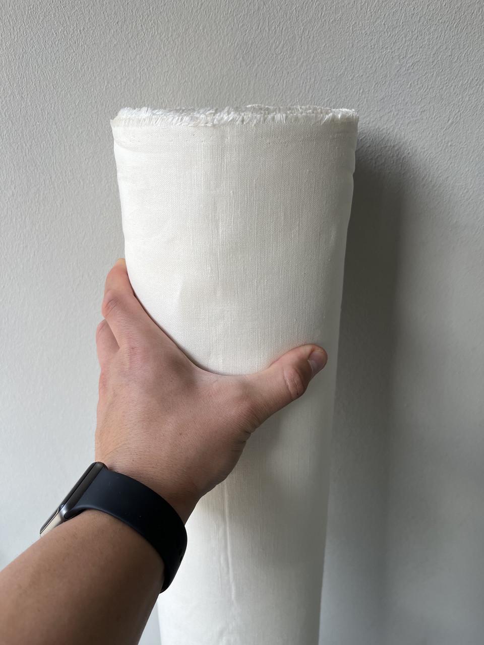 Тканина LINEN PLUS 52% льону та 48% бавовни 143 см 1403 Молочний - фото 5 Тканина LINEN PLUS 52% льону та 48% бавовни 143 см 1403 Молочний - фото 5