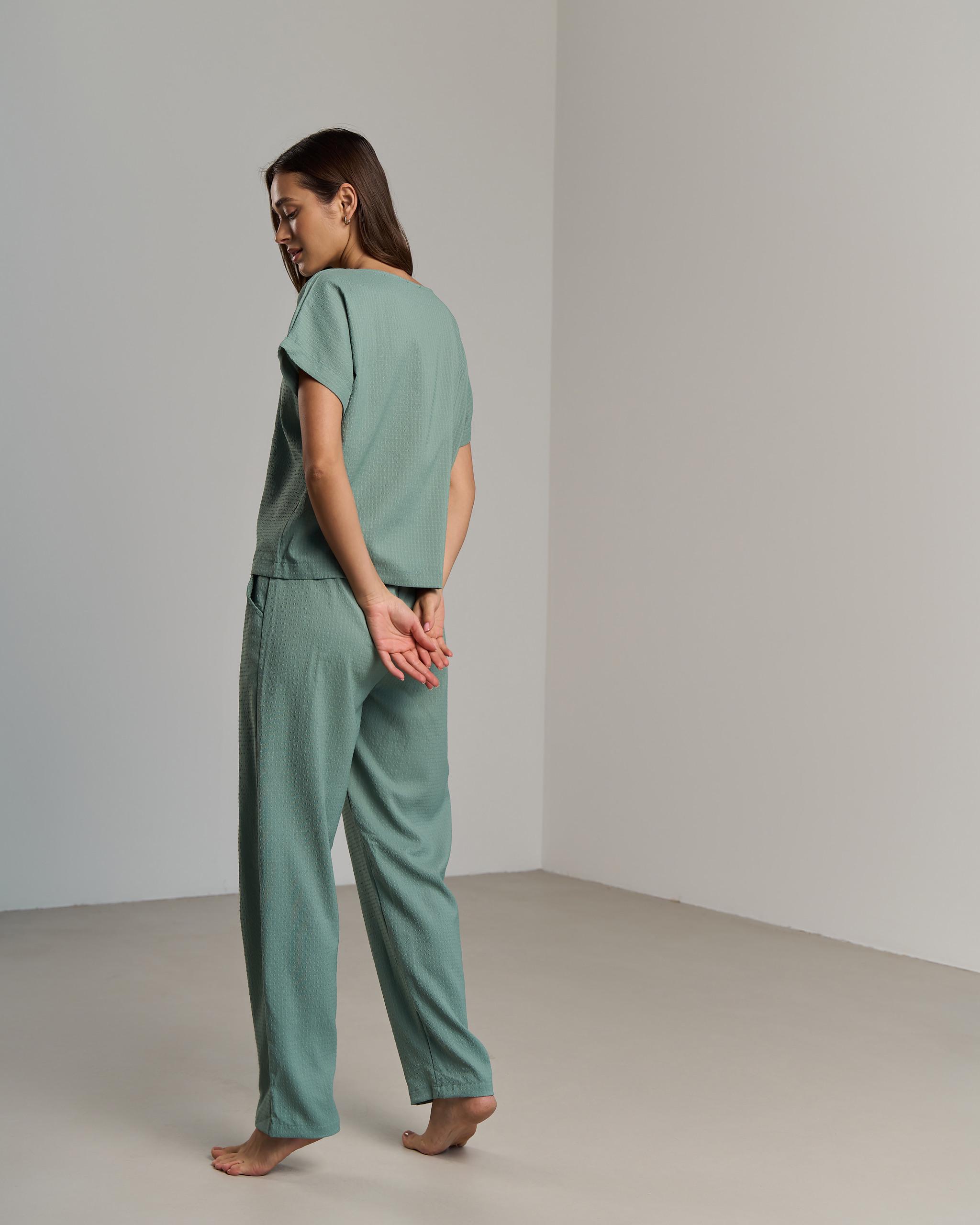 Пижама женская с брюками S (92204) - фото 2 Пижама женская с брюками S (92204) - фото 2