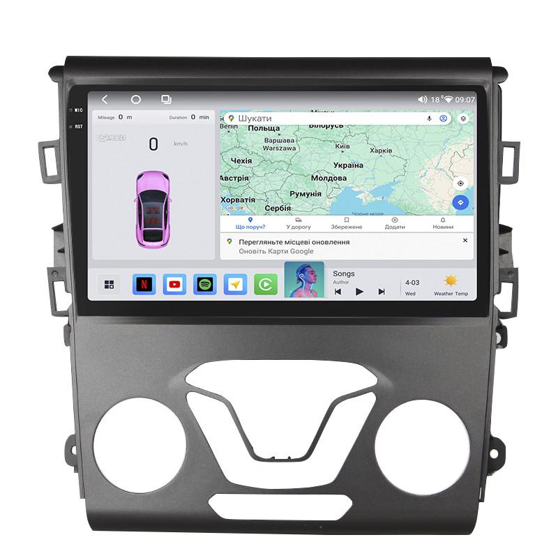 Автомагнитола штатная Lesko QLED CarPlay/4G/Wi-Fi/GPS/360° для Ford Mondeo V 2014-2019 4/64Gb 9" (2351333542)