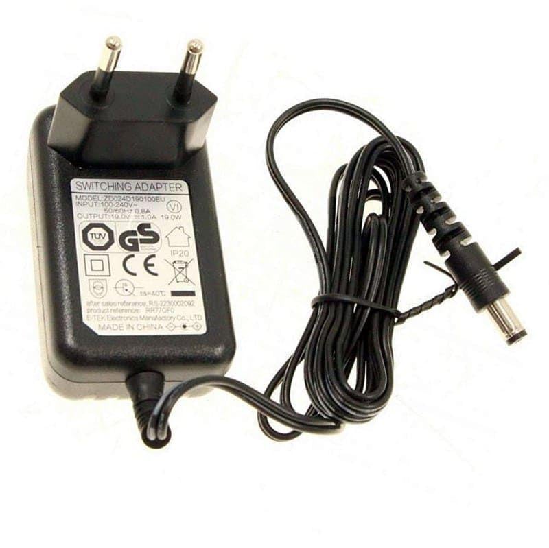 Зарядное устройство 19V для робота-пылесоса Serie 80/120/130AI Rowenta RS-2230002092 (30839735)