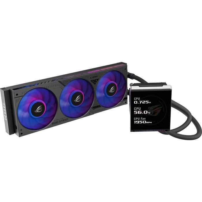 Система жидкостного охлаждения Asus ROG Strix IV 360 ARGB LCD 5,08" 2500 об/мин 360 мм Black (90RC01M1-B0EAY0)