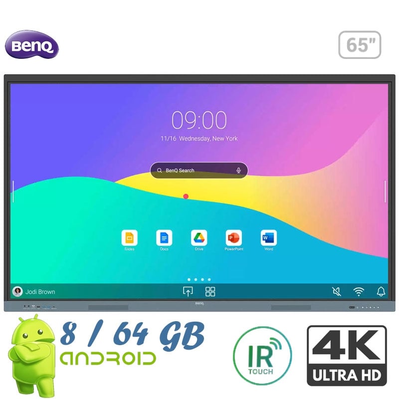Интерактивная панель BenQ RE6504 дисплей 65" Android 13/8 64Gb (tf581) - фото 3