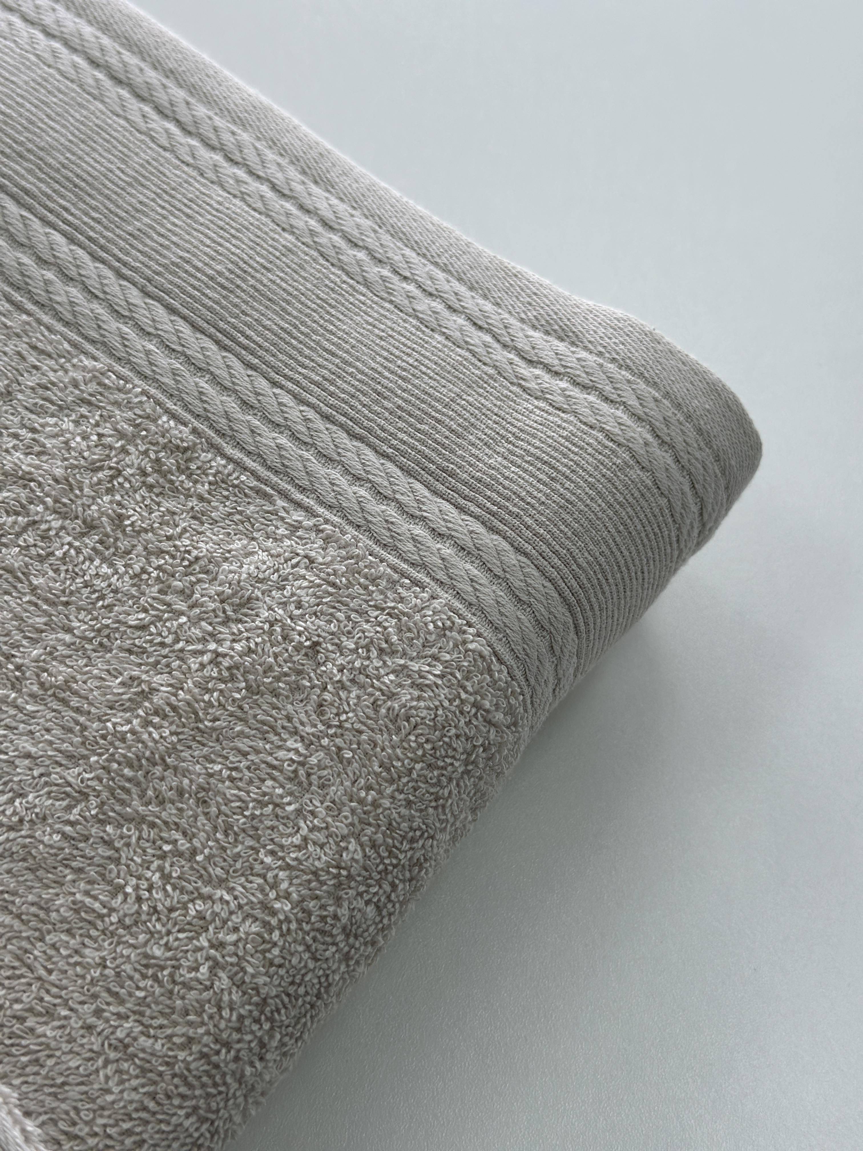 Полотенце махровое Легкий бриз 450 г/м2 70х140 см Бежевое - фото 4