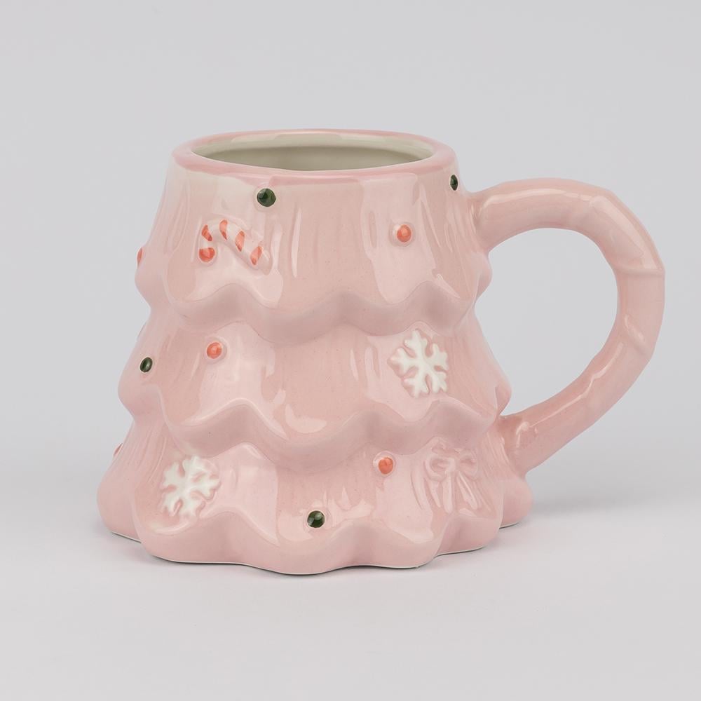 Кружка Розовая елка 400 мл (6036-009)