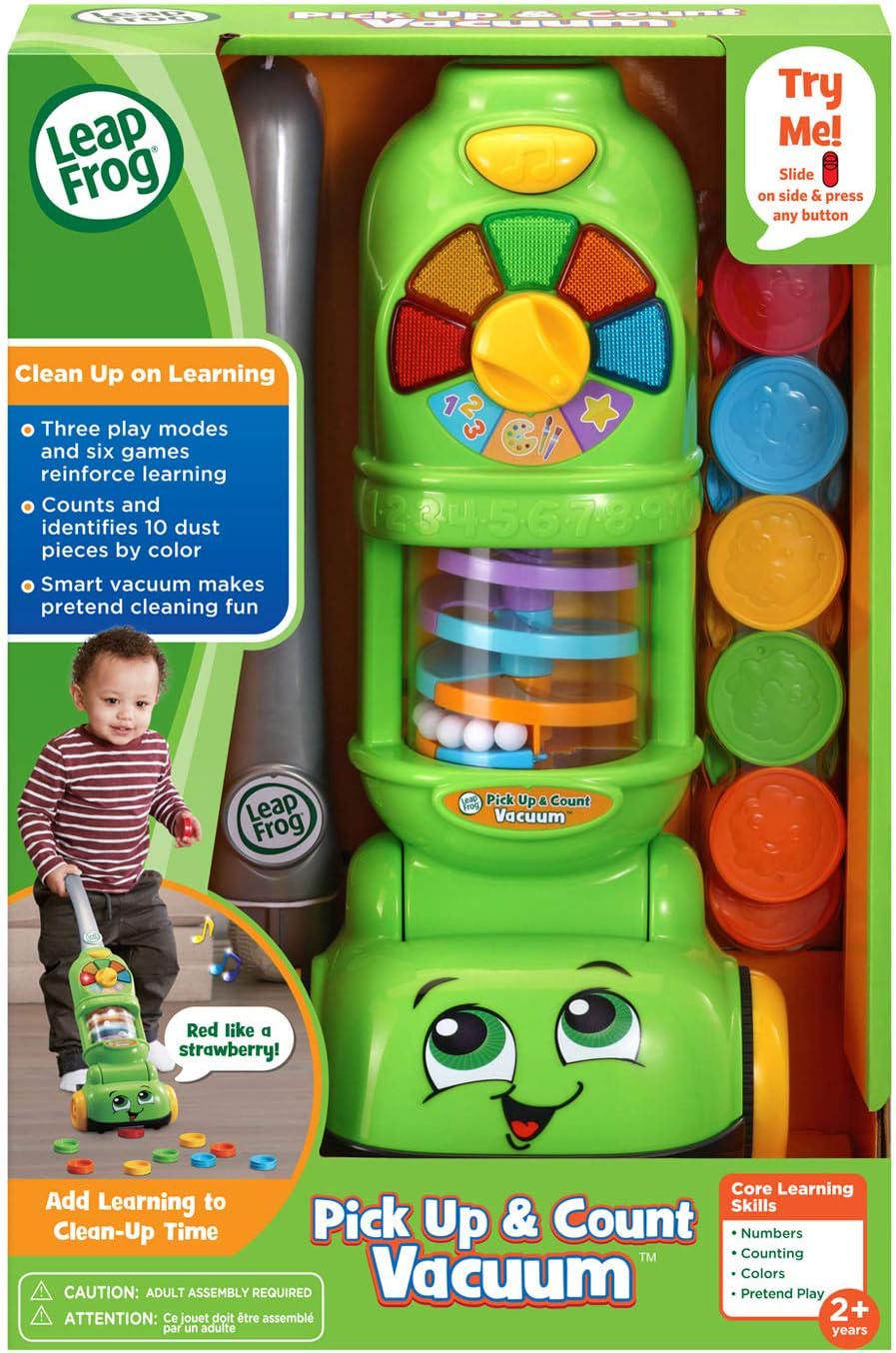 Развивающая игрушка интерактивная Умный пылесос LeapFrog Pick Up and Count Vacuum - фото 6