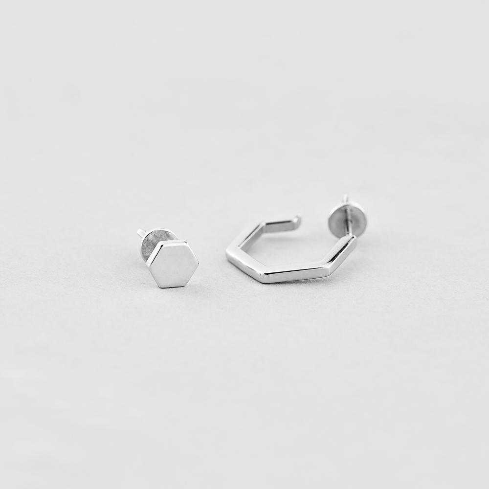Серебряные серьги Minimal Лирика (2804)